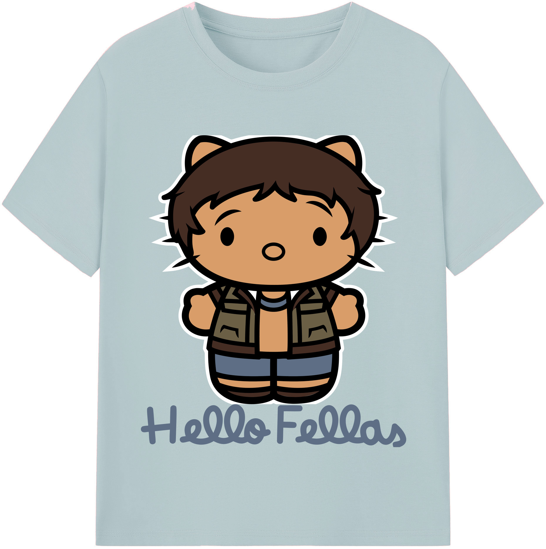 （画像用） Hello Kitty ハローキティ 綿100％半袖Tシャツ（フロントプリント）